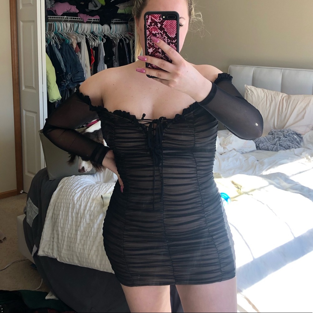 Tiger Mist ruched dress size medium